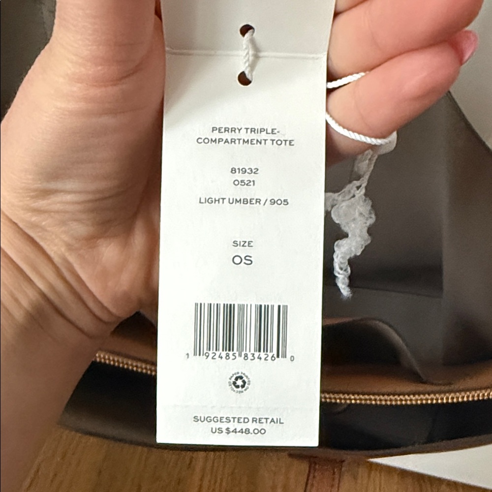 Tory Burch Tan Leather Perry Tote - Picture 8 of 11